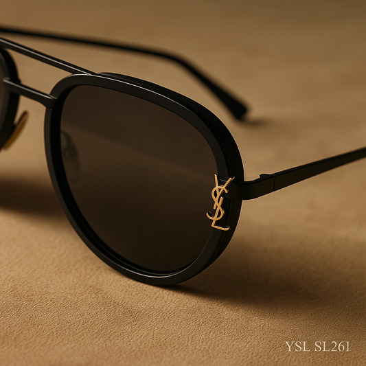 Saint Laurent SL 261 – Cat-Eye Havana Acetate Sunglasses